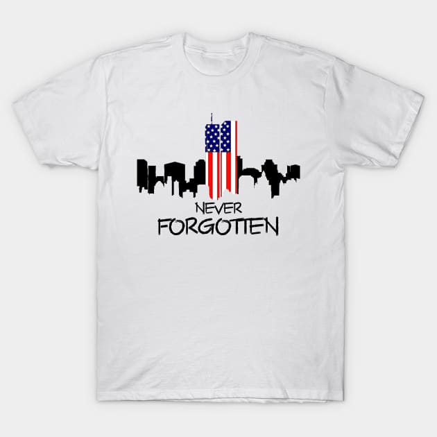 Never forgotten 911 T-Shirt by TonTomDesignz